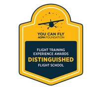 AOPA Distinguished Flight School Award, won twice