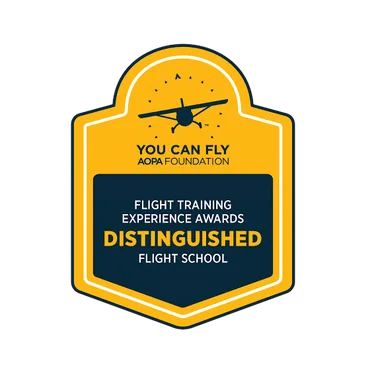 AOPA Distinguished Flight School Award, won twice